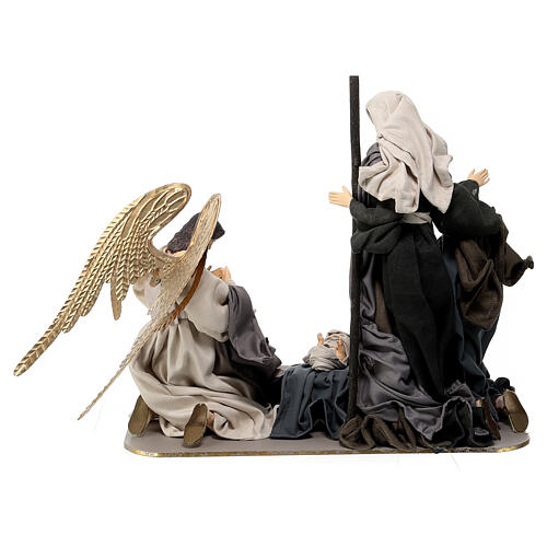 Nativity with angel on a base, 40 cm, Morning in Bethlehem 6
