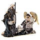 Nativity with angel on a base, 40 cm, Morning in Bethlehem s5