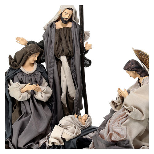 Natividade com base Sagrada Família e anjo Morning in Bethlehem 40 cm 4