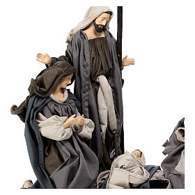 Holy Family set with angel Morning in Bethlehem 40 cm