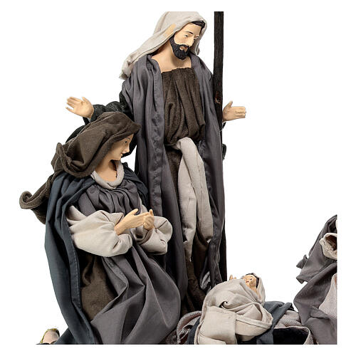 Holy Family set with angel Morning in Bethlehem 40 cm 2