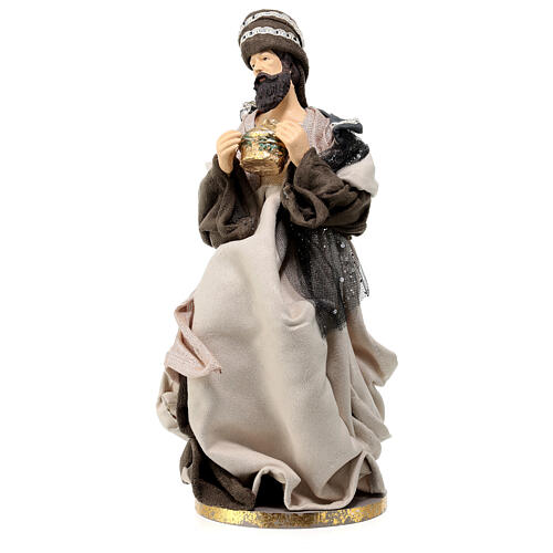 Conjunto três figuras Reis Magos coleção Morning in Bethlehem 35 cm 5