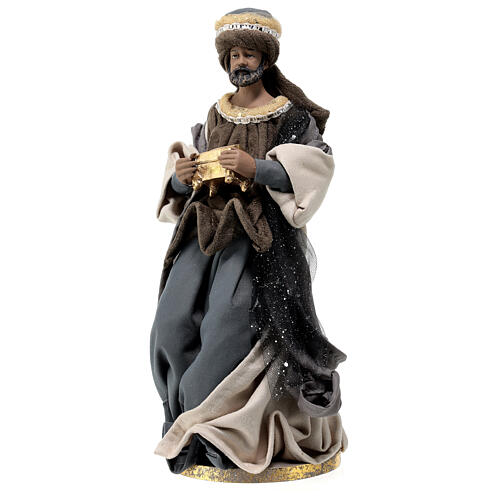 Conjunto três figuras Reis Magos coleção Morning in Bethlehem 35 cm 6