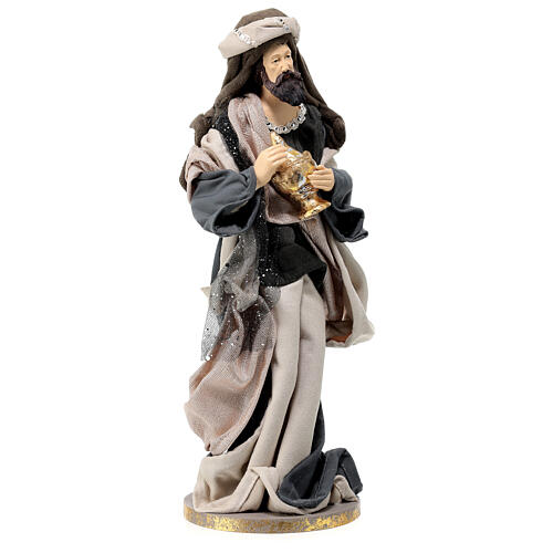 Conjunto três figuras Reis Magos coleção Morning in Bethlehem 35 cm 11