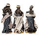 Conjunto três figuras Reis Magos coleção Morning in Bethlehem 35 cm s12