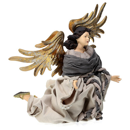Flying angel 30 cm, resin and fabric, Morning in Bethlehem 3