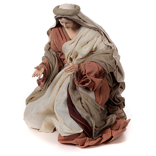 Natividade de Jesus 3 imagens resina e tecido coleção Holy Earth 120 cm 6
