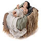 Natividade de Jesus 3 imagens resina e tecido coleção Holy Earth 120 cm s5