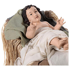 Holy Family statue 120 cm resin and cloth 3 pcs Holy Earth