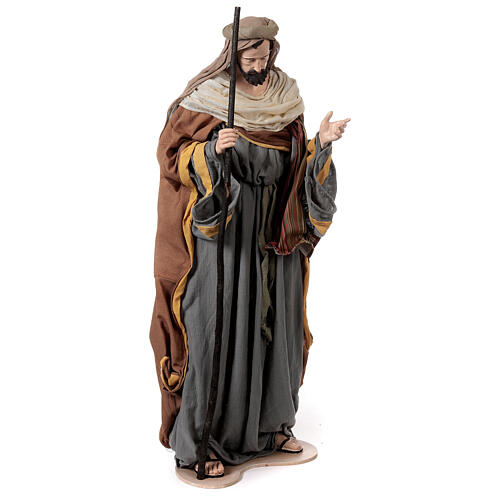 Holy Family statue 120 cm resin and cloth 3 pcs Holy Earth 10