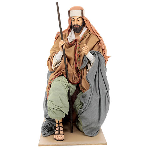 Holy Earth Sphepherd on his knees resin and fabric 90 cm 1