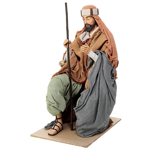 Holy Earth Sphepherd on his knees resin and fabric 90 cm 5