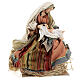 Holy Earth Nativity, set of 3, resin and fabric, 80 cm s8