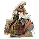 Holy Earth Nativity, set of 3, resin and fabric, 80 cm s9