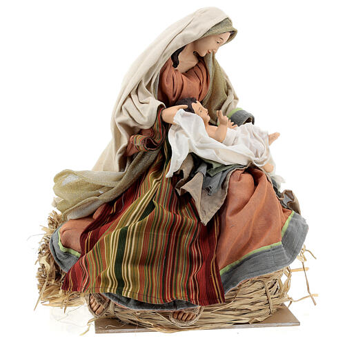 Holy Earth Holy Family in resin and fabric 80 cm 8