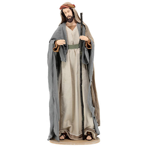 Holy Earth Holy Family in resin and fabric 80 cm 6