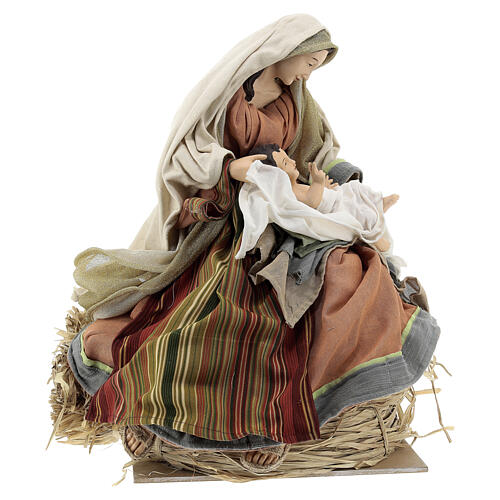 Holy Earth Holy Family in resin and fabric 80 cm 9