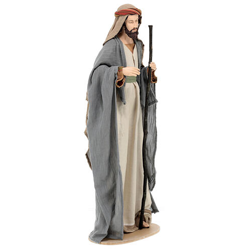 Holy Earth Holy Family in resin and fabric 80 cm 10