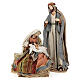 Holy Earth Holy Family in resin and fabric 80 cm s1