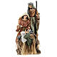 Holy Earth nativity on one base, 60 cm, resin and fabric s1