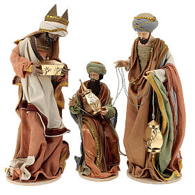Drei Heiligen Könige aus Harz und Stoff Holy Earth, 60 cm