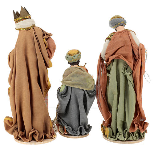 Drei Heiligen Könige aus Harz und Stoff Holy Earth, 60 cm 11