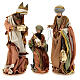 Drei Heiligen Könige aus Harz und Stoff Holy Earth, 60 cm s1