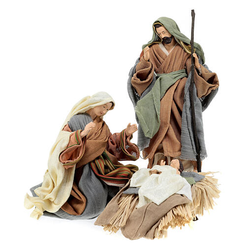 Nativity of resin and fabric, Holy Earth, 40 cm 1