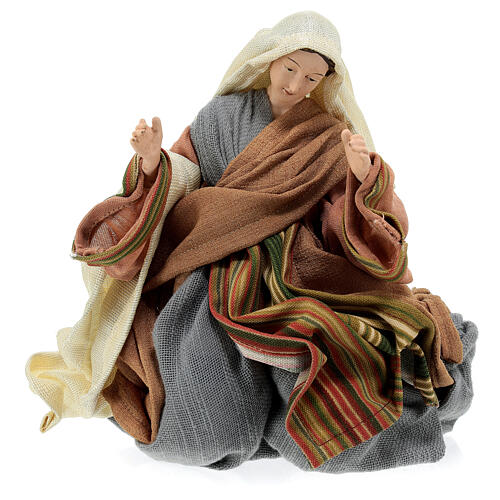 Nativity of resin and fabric, Holy Earth, 40 cm 3