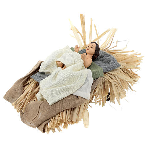 Nativity of resin and fabric, Holy Earth, 40 cm 5