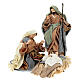 Nativity of resin and fabric, Holy Earth, 40 cm s1