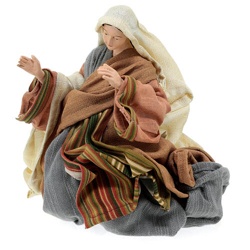 Holy Earth Holy Family in resin and fabric 40 cm 7
