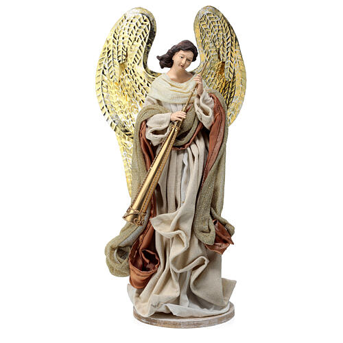 Angel, resin and fabric, for Holy Earth Nativity Scene of 40 cm 1