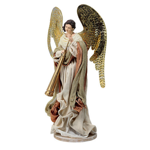 Angel, resin and fabric, for Holy Earth Nativity Scene of 40 cm 3