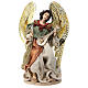 Angel sitting down, resin and fabric, for Holy Earth Nativity Scene of 30 cm s1