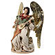 Angel sitting on base resin and cloth 30 cm Holy Earth s3