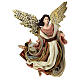 Angel flying, resin and fabric, for Holy Earth Nativity Scene of 30 cm s1