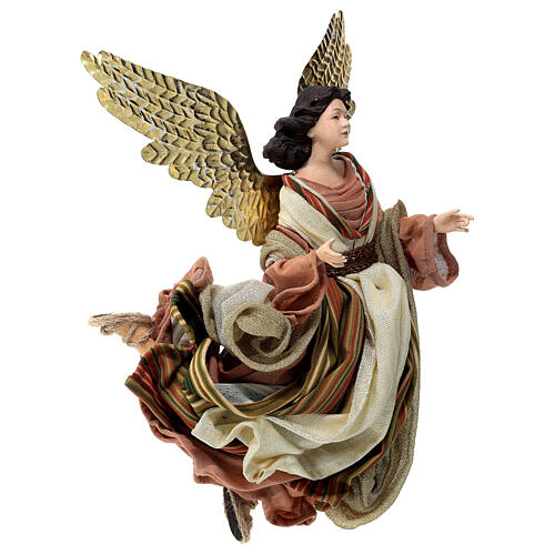 Angelo in volo resina e tessuto 30 cm Holy Earth 3