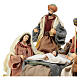 Nativity scene set 6 pcs with Wise Men resin cloth 20 cm Holy Earth s2
