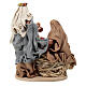 Nativité sur base 30 cm résine et tissu Holy Earth s5