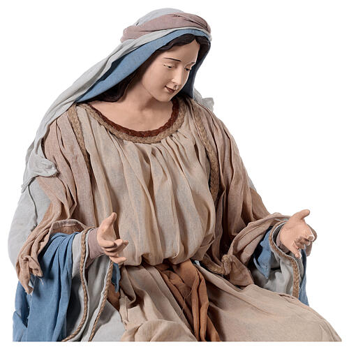 Northern Star natività 120 cm resina e tessuto 3