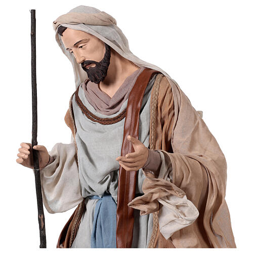 Northern Star natività 120 cm resina e tessuto 4
