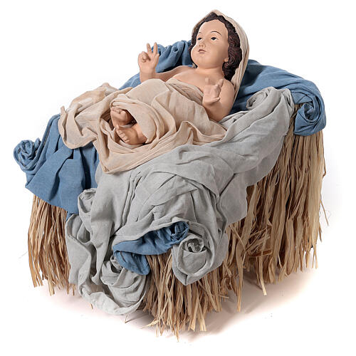 Northern Star Nativity 120 cm resin and cloth 8