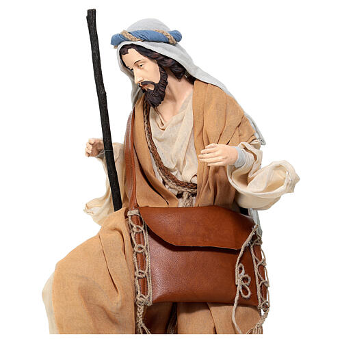 Holy Family set 60 cm resin and cloth, Northern Star 4