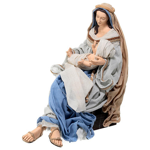 Holy Family set 60 cm resin and cloth, Northern Star 5