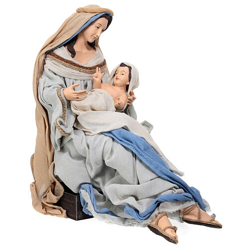 Holy Family set 60 cm resin and cloth, Northern Star 7