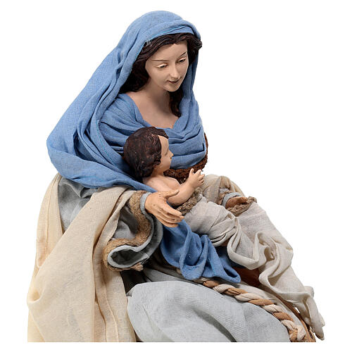 Holy Family set 3 pcs 65 cm Northern Star resin and cloth 2