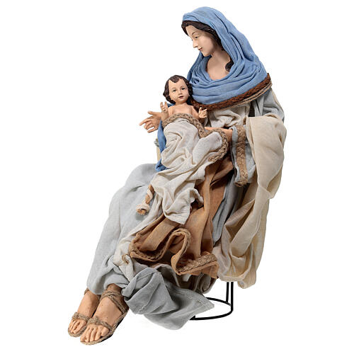 Holy Family set 3 pcs 65 cm Northern Star resin and cloth 4