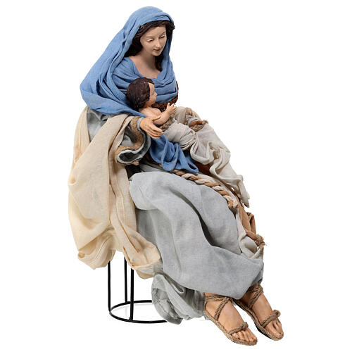 Holy Family set 3 pcs 65 cm Northern Star resin and cloth 6