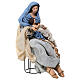 Holy Family set 3 pcs 65 cm Northern Star resin and cloth s6
